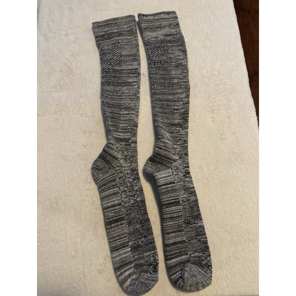 Tommie Copper Mens Compression Socks Gray Long Pair No Box